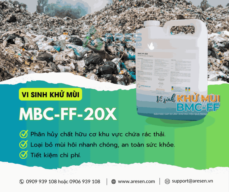 BMC FF 20X – Men vi sinh xu ly mui bai rac