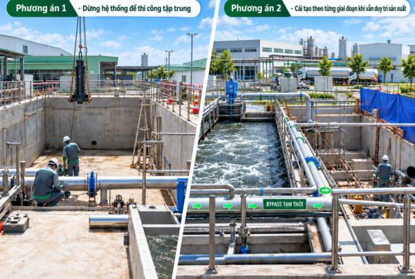 Cải tạo hệ thống xử lý nước thải có nhất thiết phải dừng sản xuất? Phân tích 2 phương án thi công Hinh 1